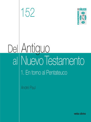 cover image of Del Antiguo al Nuevo Testamento (I)